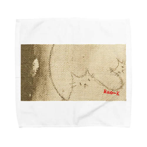 Rao-K"他人ネコ"グッズ Towel Handkerchief
