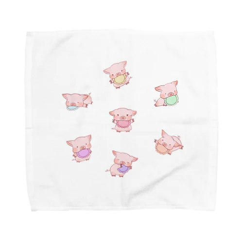 ちびっ子シュガートン👶タオルハンカチ Towel Handkerchief