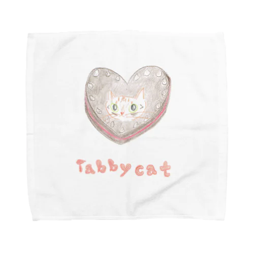 Tabby cat chocolate cake for my darling Towel Handkerchief
