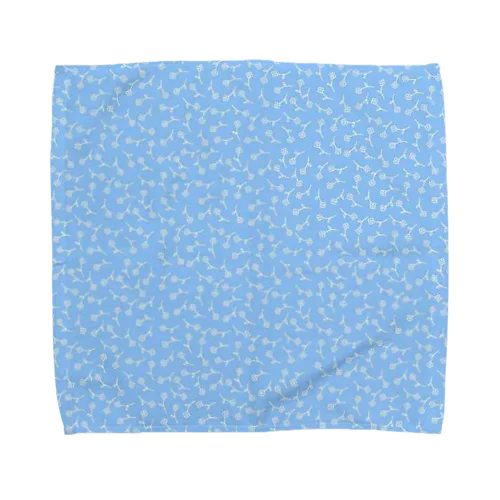 夕化粧（ブルー） Towel Handkerchief