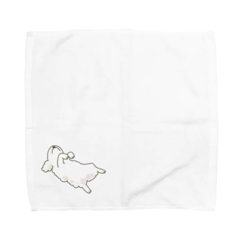 もふもふこむぎ　ごろり Towel Handkerchief