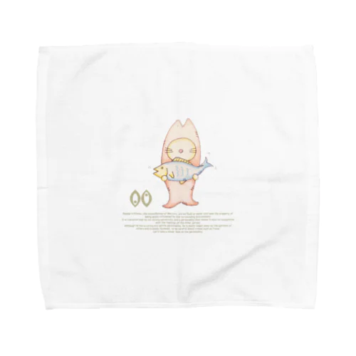 12星座猫 魚座♓ Towel Handkerchief