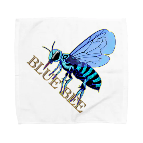 BLUE BEE(瑠璃紋花蜂) Towel Handkerchief