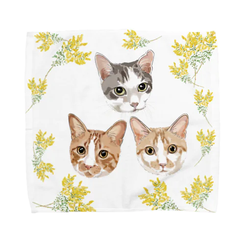 rui & ram & Ta-chan Towel Handkerchief