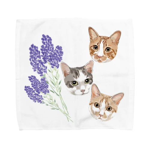 rui & ram & Ta-chan Towel Handkerchief