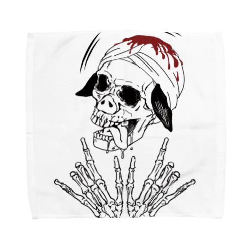 スカルブラピさん Towel Handkerchief