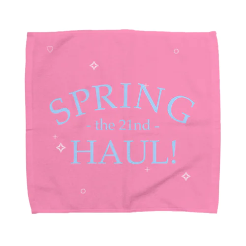 Spring Haul     pink×blue タオルハンカチ