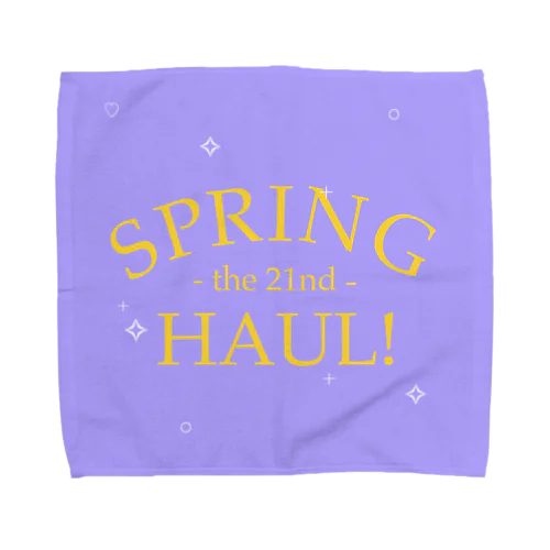 Spring Haul    purple×yellow タオルハンカチ