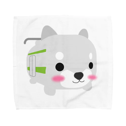 柴とれ（黄緑） Towel Handkerchief