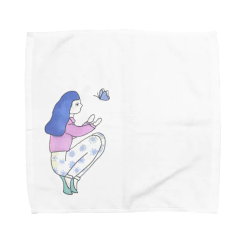 バタフライ Towel Handkerchief