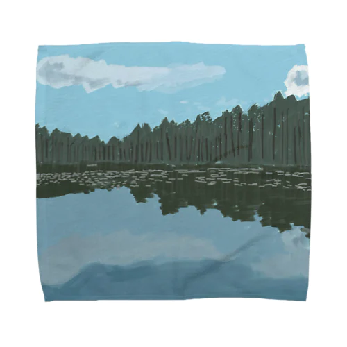 ホクオウの湖 Towel Handkerchief