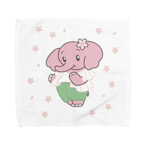 ぱおみん春コーデ　桜餅 Towel Handkerchief