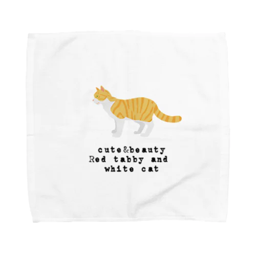 猫1-8 茶白猫 Towel Handkerchief