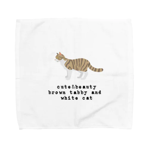 猫1-9 キジ白猫 Towel Handkerchief