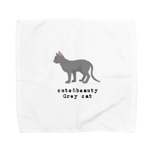 猫1-14 灰猫 Towel Handkerchief