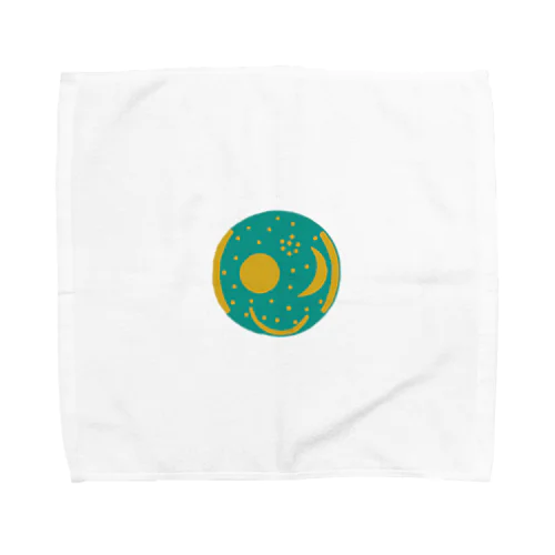 天文盤　舟と日の出日の入りつき Towel Handkerchief