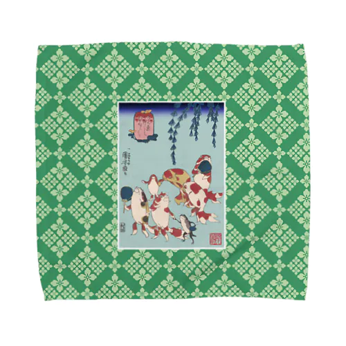 金魚づくし ぼんぼん Towel Handkerchief