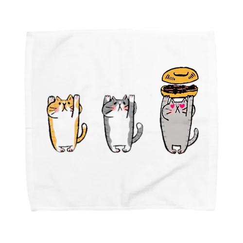 しまねこトリオ Towel Handkerchief