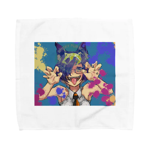 ウィスキー黒猫ちゃん(仮称 Towel Handkerchief