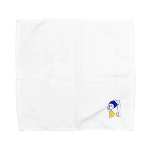 真珠の耳飾りのはなさん Towel Handkerchief