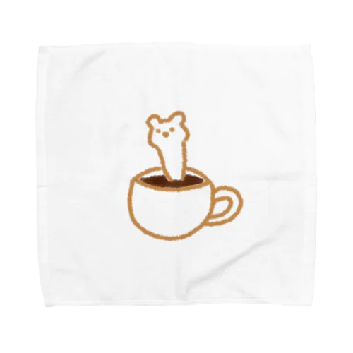 飛び出したコーヒーアート Towel Handkerchief