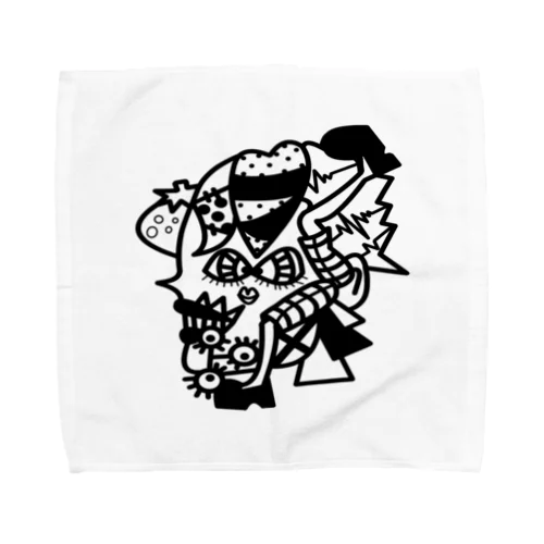 〜不思議シリーズ〜モノクロ❹ Towel Handkerchief