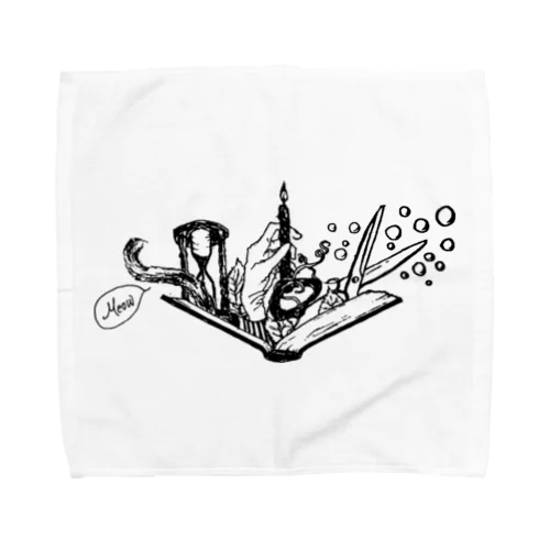 -Noir+Angelique- メモリアルイラスト柄シリーズ Towel Handkerchief