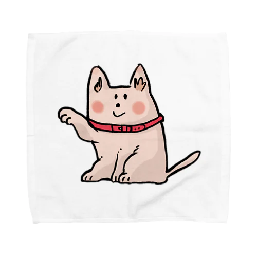 招き犬 Towel Handkerchief
