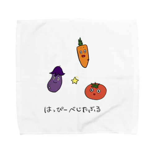 はっぴーべじたぶる Towel Handkerchief