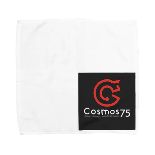 Black　Cosmos75 Towel Handkerchief