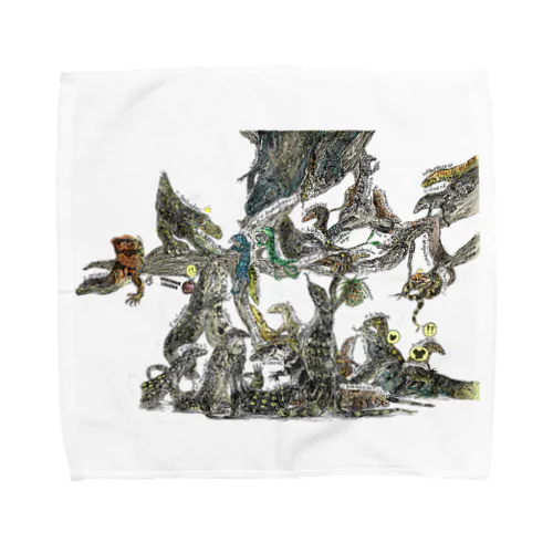 Varanus_オオトカゲ（35種） Towel Handkerchief