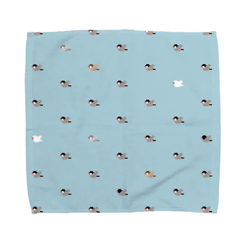 ドット文鳥いろいろカラー Towel Handkerchief