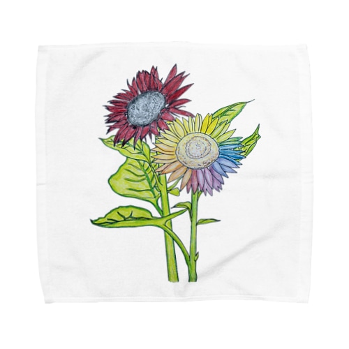 Sun Flower ひまわり Towel Handkerchief