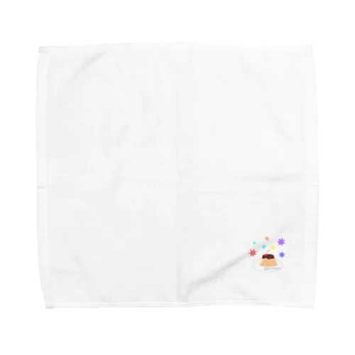 大好物のプリン Towel Handkerchief