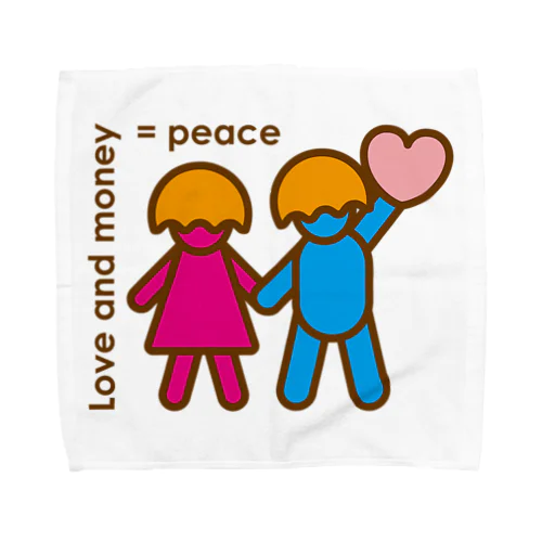 lone and money = peace_first_item Towel Handkerchief