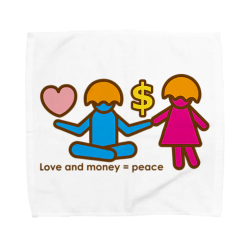 lone and money = peace_balance_item タオルハンカチ