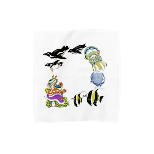 水族館デート Towel Handkerchief