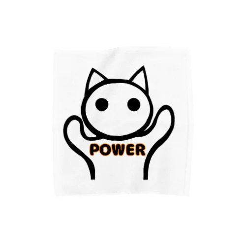 パワー猫 タオルハンカチ