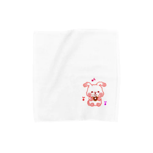 もっちうさぎ　ドーナツもぐもぐ Towel Handkerchief