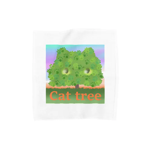 ＣＡＴ　ＴＲＥＥ Towel Handkerchief