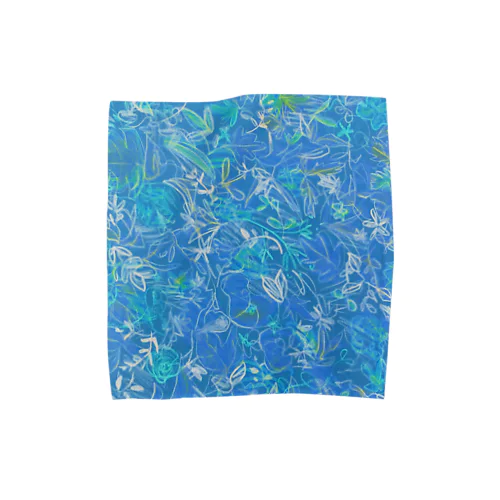 blue Towel Handkerchief