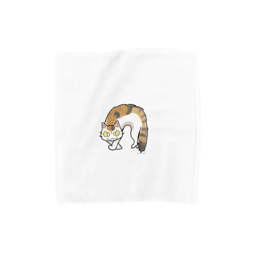 ふしゃ猫ミケシリーズ Towel Handkerchief