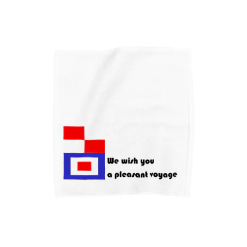 UW (We wish you a pleasant voyage)  - BLACK Towel Handkerchief