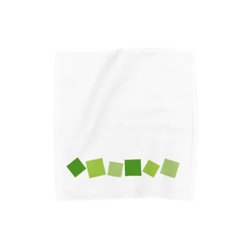 緑色の四角形 Towel Handkerchief
