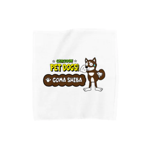 【1202M】C･PETDOGS『Goma Shiba』タオルハンカチ Towel Handkerchief