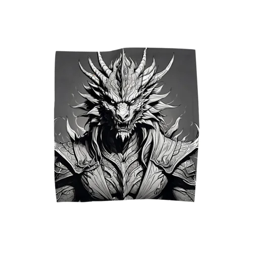 ドラゴン 鉛筆画03 Towel Handkerchief