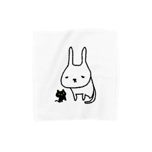 うさねこちゃんとくろちゃん Towel Handkerchief