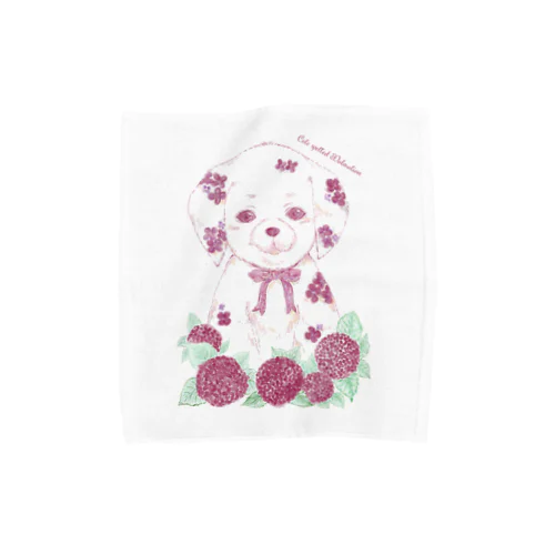 Cute spotted Dalmatian Towel Handkerchief