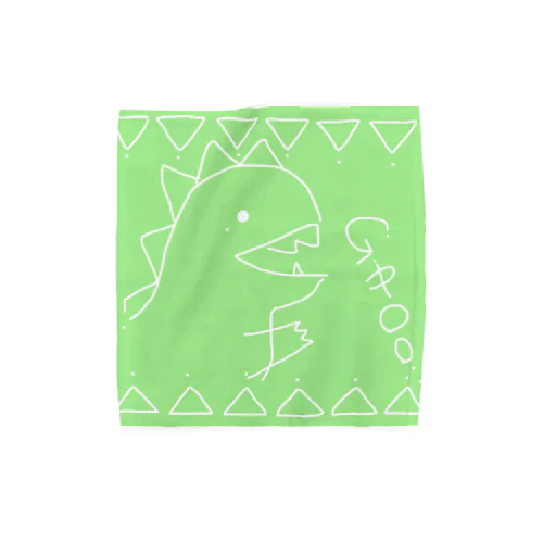 KAIJUU（グリーン） Towel Handkerchief