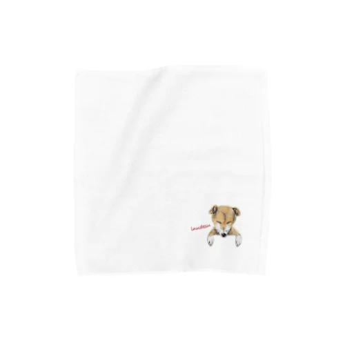 inudesu　文字赤 Towel Handkerchief